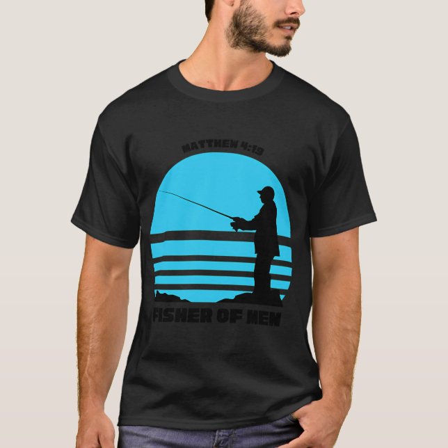 Matteus 4:19 Fiskare T Shirt (Framsida)