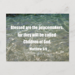 Matteus 5:9 vykort