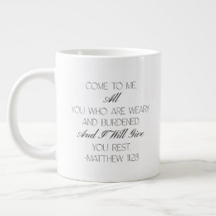 Mattheus 11:28 Hopp Bibelvers Mugg Jumbo Mugg