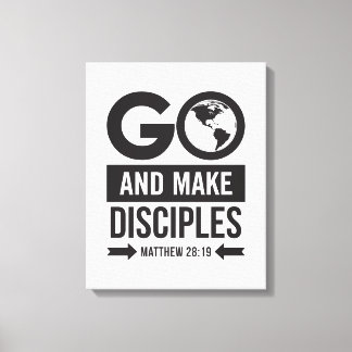 Mattheus 28:19 canvastryck