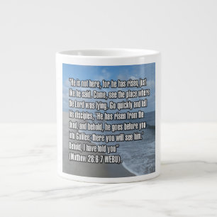 Mattheus 28:6-7 WEBU Mug Jumbo Mugg