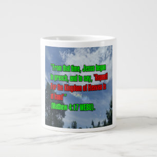 Mattheus 4:17 WEBU Mugg Jumbo Mugg