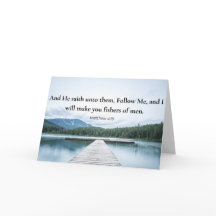 Mattheus 4:19 Följ Mig Jesus Bibelvers