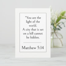 Mattheus 5:14 Bibelvers, Uppliftande Skrift