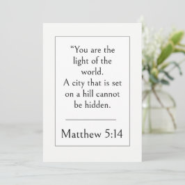Mattheus 5:14 Bibelvers, Uppliftande Skrift Inbjudningar