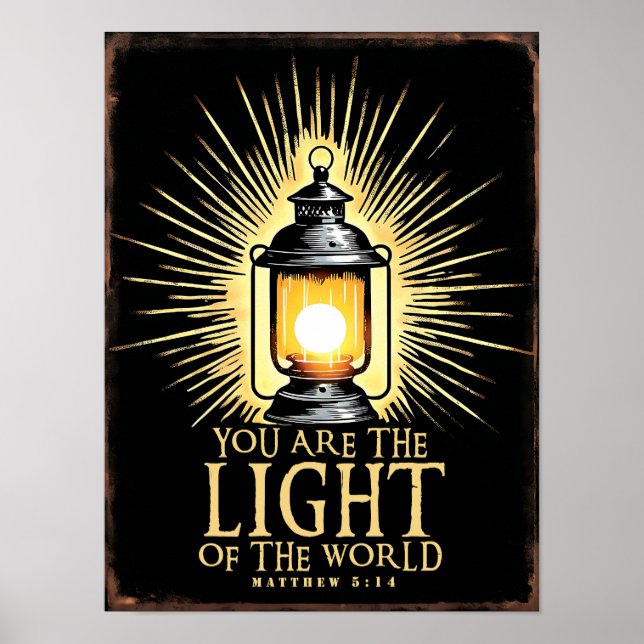 Mattheus 5:14 poster (Framsidan)