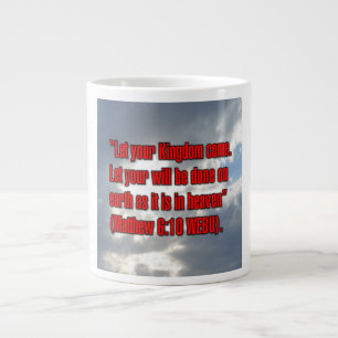 Mattheus 6:10 WEBU Mug Jumbo Mugg