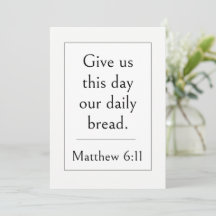 Mattheus 6:11 Bibelvers, Uppliftande Skrift