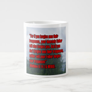 Mattheus 6:14-15 WEBU Mugg Jumbo Mugg