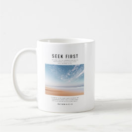 Mattheus 6:33-34 Sök Först Guds Rike Kaffemugg