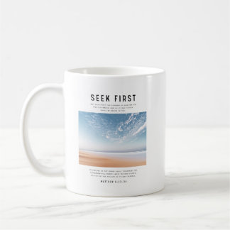 Mattheus 6:33-34 Sök Först Guds Rike Kaffemugg