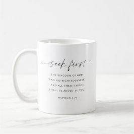 Mattheus 6:33 Sök Först Guds Rike Kaffemugg