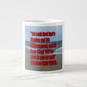 Mattheus 6:33 WEBU Mug Jumbo Mugg