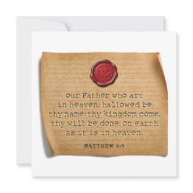 MATTHEUS 6:9 - Personligt Notkort