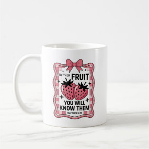 Mattheus 7:16 — "Genom deras frukt" Vintage syltet Kaffemugg