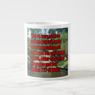 Mattheus 7:17-18 WEBU Mugg Jumbo Mugg