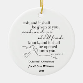 Mattheus 7:7 Personlig julgranskula