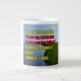 Mattheus 8:13 WEBU Mug Jumbo Mugg