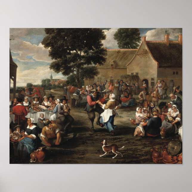 Mattheus van Helmont - En peasants fest Poster (Framsidan)
