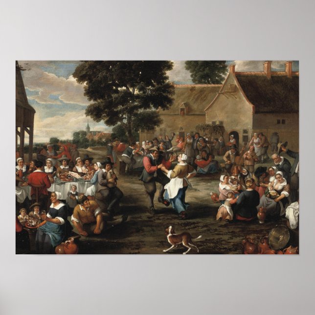Mattheus van Helmont - En peasants fest Poster (Framsidan)