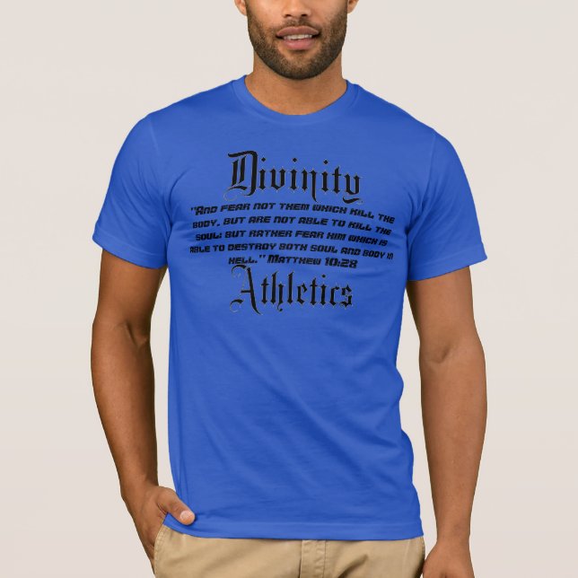 Matthew 10:28 tee shirt (Framsida)