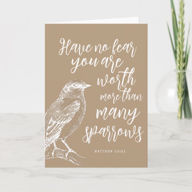 Matthew 10:31 JW Encouragement-paket Anteckningskort (Framsida)