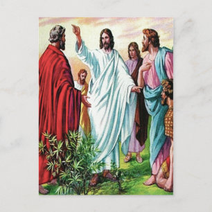 Matthew 10 Jesus skickade ut det tolv vykortet Vykort