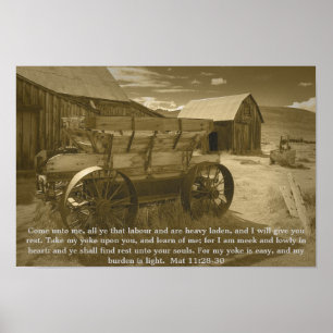 Matthew 11:28-30 poster