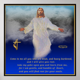 Matthew 11:28 affisch