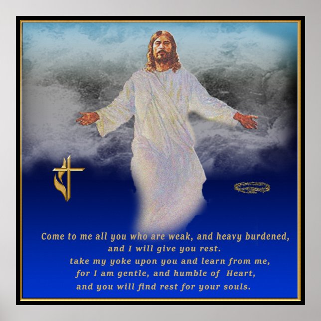 Matthew 11:28 affisch (Framsidan)