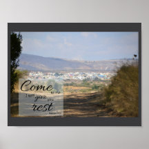 Matthew 11:28 Affischtryck | Ge dig vila