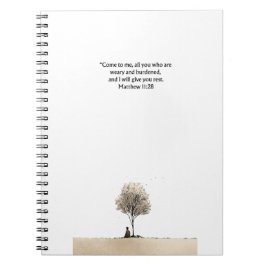 Matthew 11:28 Christian Journal Scripture Notebook Anteckningsbok