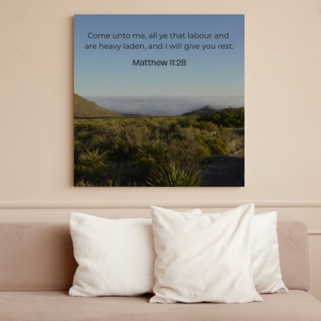 Matthew 11:28 KJV Wall Art –  Scripture Poster (Skapare uppladdad)