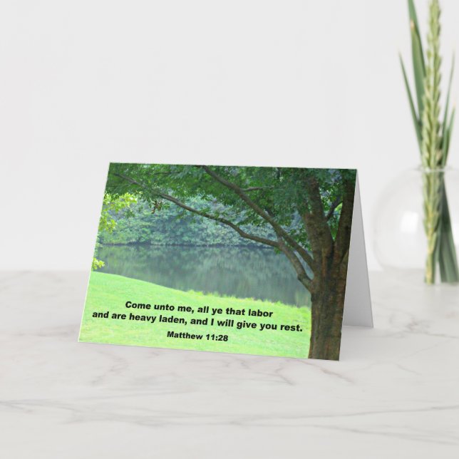 Matthew 11:28 kort (Framsida)