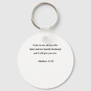 MATTHEW 11:28 NYCKELRING