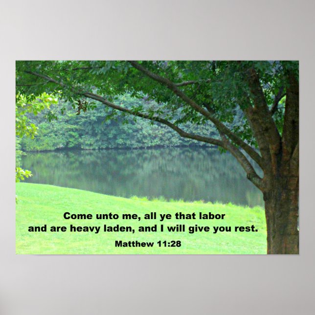 Matthew 11:28 poster (Framsidan)