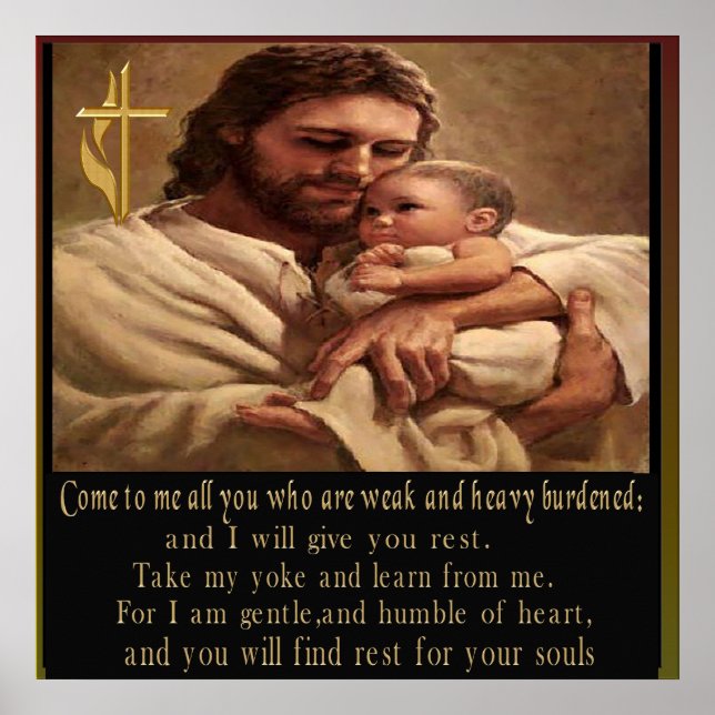 Matthew 11:28 Poster (Framsidan)