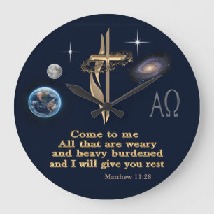 Matthew 11:28 stor klocka