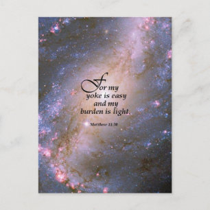 Matthew 11:30 vykort