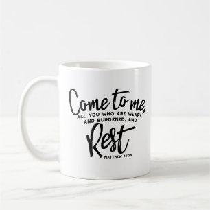 Matthew 11 Bible Verse Kaffemugg