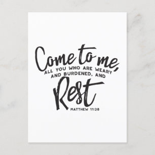 Matthew 11 Bible Verse Vykort