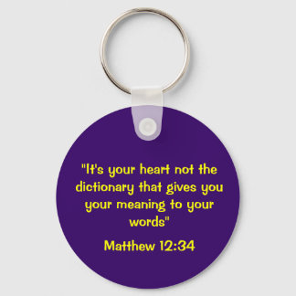 Matthew 12:34 Keychain Nyckelring