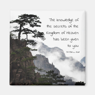 Matthew 13:11 Hemligheter i Konungariket himlen Magnet