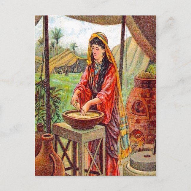 Matthew 13:33 Parable about Yast vycard Vykort (Framsida)