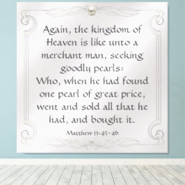 Matthew 13:45-46 canvastryck