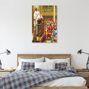 Matthew 13:53-58 Lärare i Synagogue canvas