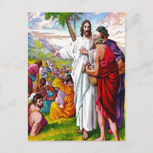 Matthew 14:13-21 Jesus Matar 5 000 Manar vykort