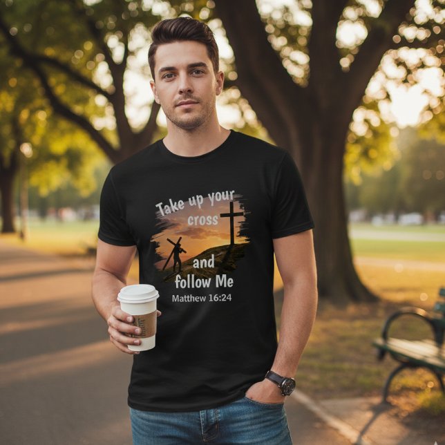 Matthew 16:24 Christian Faith T Shirt (Skapare uppladdad)