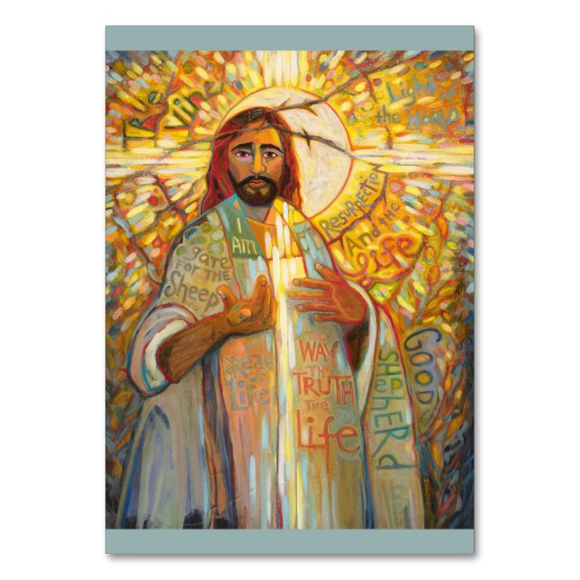 Matthew 16 Bible Verse Prayer Card Bordsnummer (Framsidan)