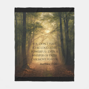 Matthew 17:20 fleecefilt
